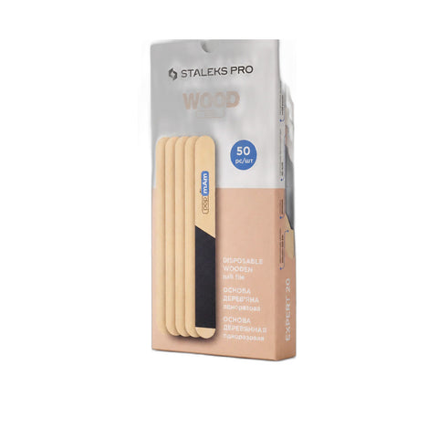 Disposable wooden base for nail file EXPERT 20 (50 pcs)