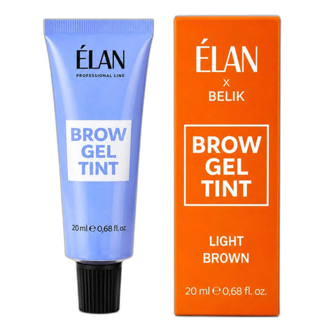 ÉLAN x BELIK Brow Gel Tint (20ml) – Professional Eyebrow Gel Dye (Light Brown)