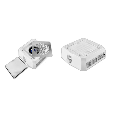 Microstop Base Pro Tabletop Nail Dust Collector with HEPA Filter White