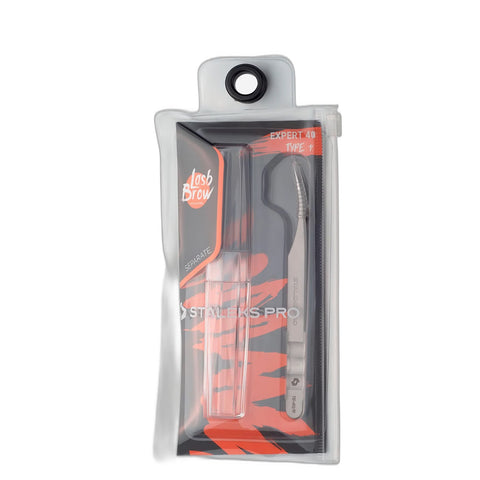 Professional eyelash tweezers EXPERT 40 TYPE 11 (curved)