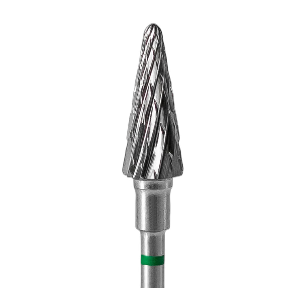 Carbide nail drill bit cone green EXPERT head diameter 6 mm / working part 14 mm