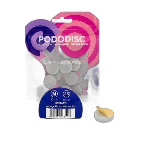 Disposable files-sponges for pedicure disc PODODISC M EXPERT (25 pcs)