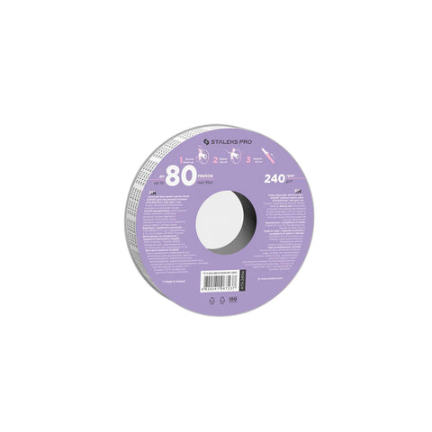 Disposable white abrasive tape EXPERT 240 grit for the plastic case
