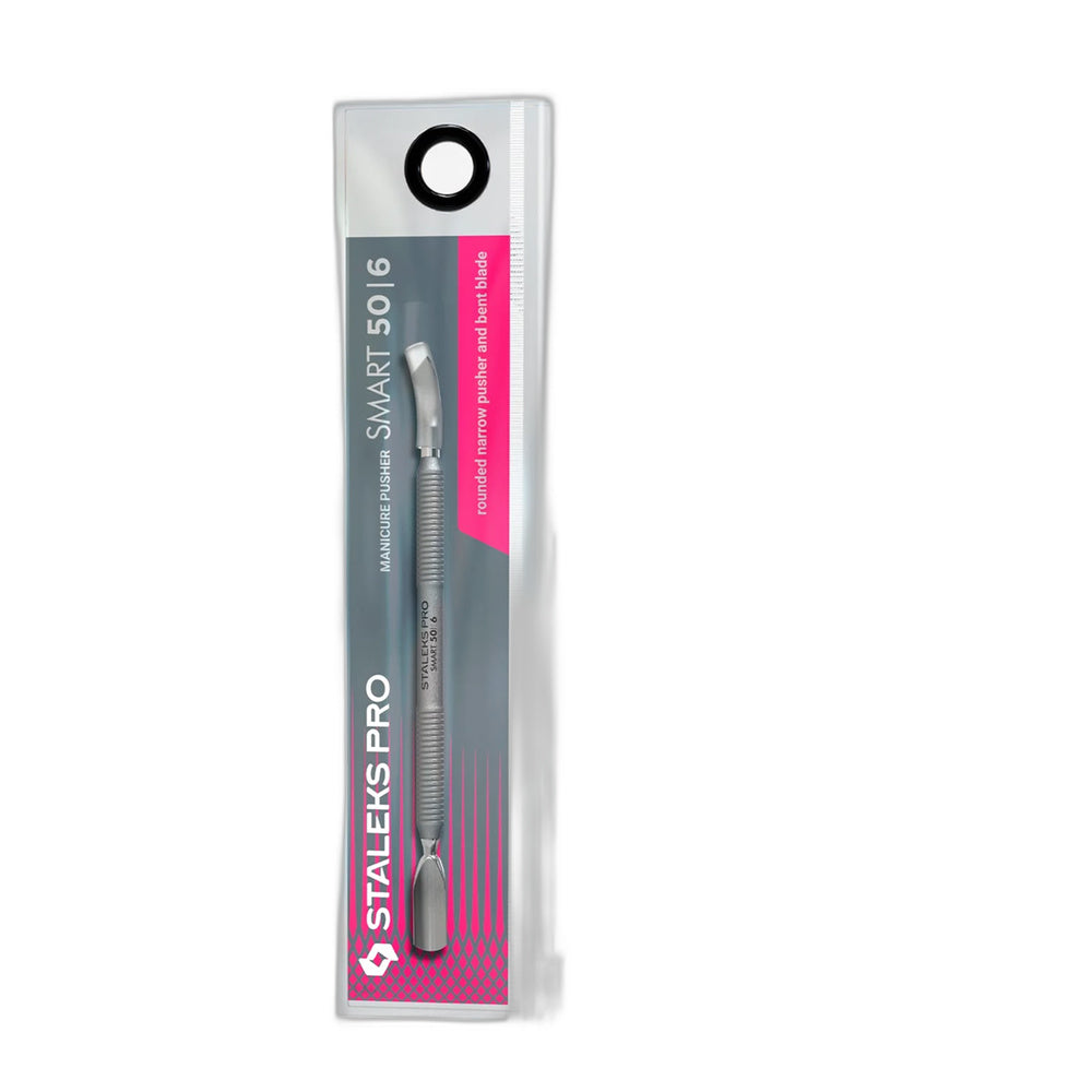 Manicure pusher SMART 50 TYPE 6 (rounded narrow pusher and bent blade)